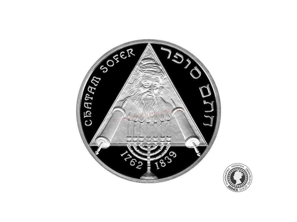 Strieborná minca BK Ag 10€ / 2012 - Chatam Sofer - 250. výročie narodenia