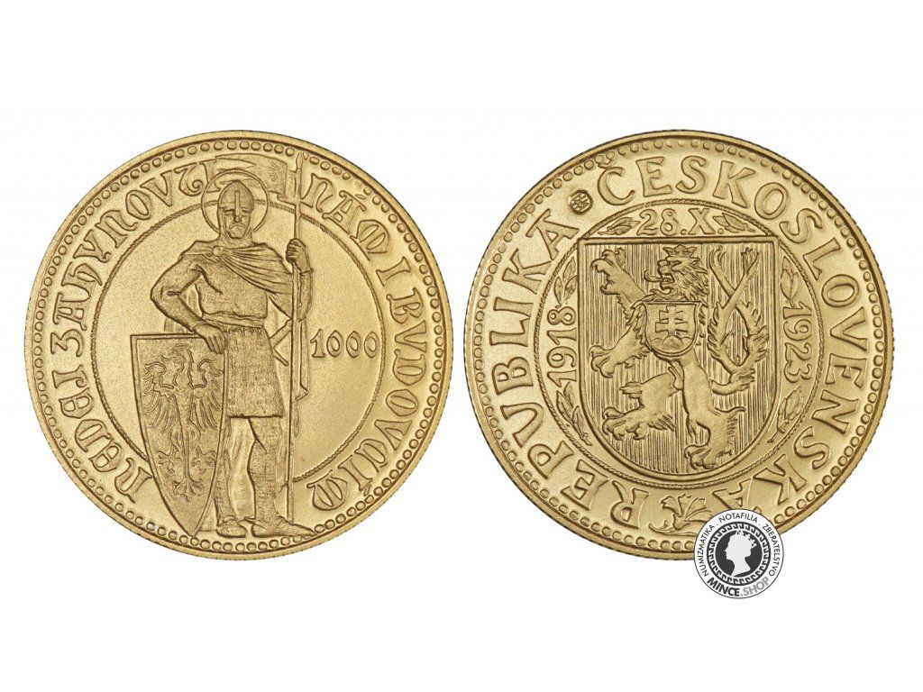 1 dukát - Svätováclavské dukáty z Mincovne Kremnica (variant s postavou)