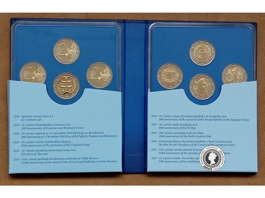 Slovenské pamätné euromince - 10.výročie zavedenia Eura na Slovensku