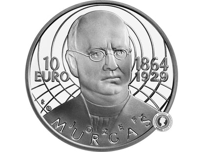 Strieborná minca Ag BK 10€ / 2014 - Jozef Murgaš – 150. výročie narodenia
