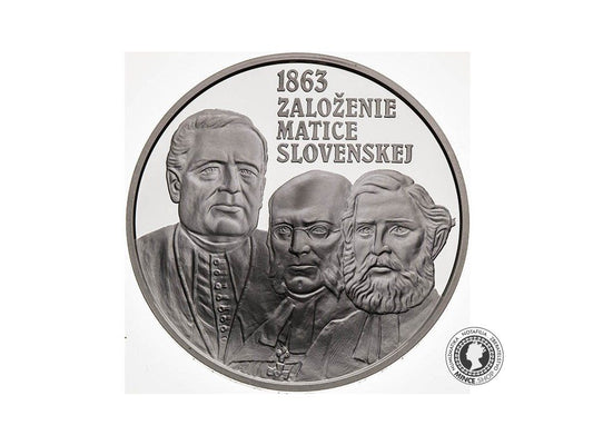 Strieborná minca Ag BK 10€ / 2013 - Matica slovenská – 150. výročie založenia
