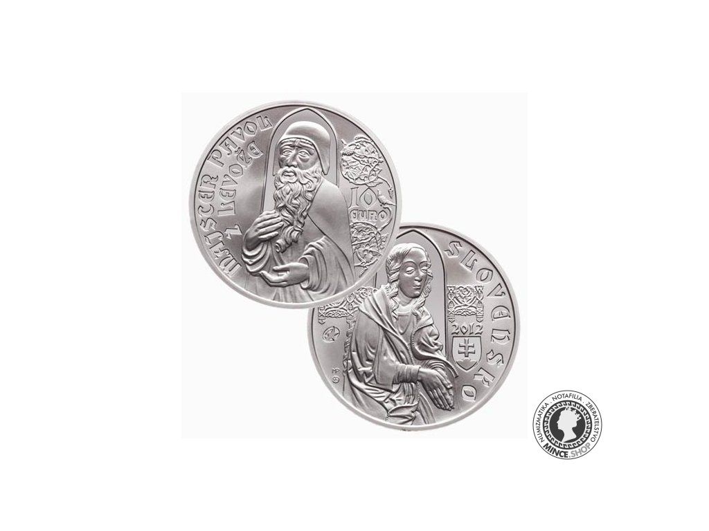 Strieborná minca Ag BK 10€ / 2012 - Majster Pavol z Levoče