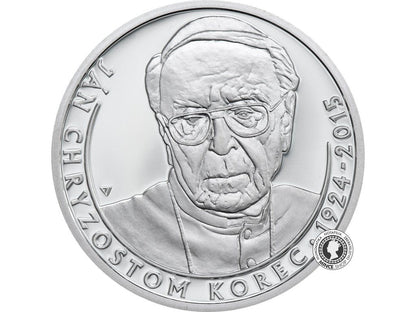 Strieborná minca 10€ (2024) BK - Ján Chryzostom Korec- 100.výročie narodenia