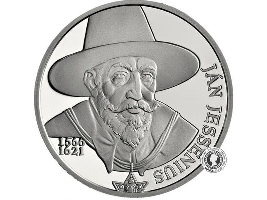 Strieborná minca Ag BK 10€ / 2016 - Jan Jesenius - 450. výročie narodenia