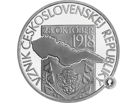 Strieborná minca Ag BK 10€ / 2018 - 100. výročie vzniku Československej republiky