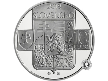 Strieborná minca Ag BK 10€ / 2018 - 100. výročie vzniku Československej republiky