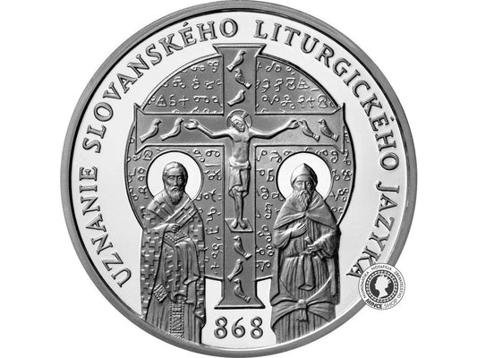 Strieborná minca Ag BK 10€ / 2018 - Uznanie slovanského liturgického jazyka – 1 150. výročie