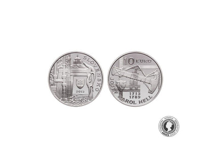 Strieborná minca Ag BK 10€ / 2013 - Jozef Karol Hell - 300. výročie narodenia