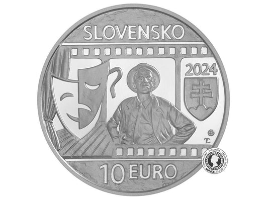 Strieborná minca BK 10 € Jozef Kroner – 100. výročie narodenia