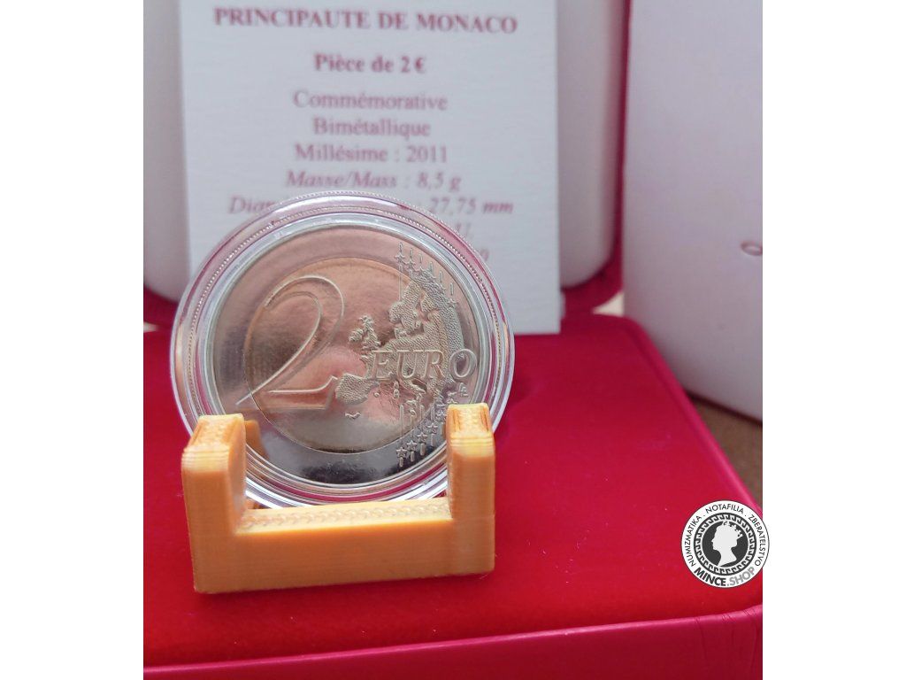 2€ minca - Monaco 2011 BK - svadba princa Alberta a Charlene Wittstock