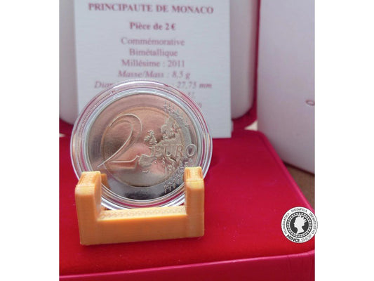 2€ minca - Monaco 2011 BK - svadba princa Alberta a Charlene Wittstock