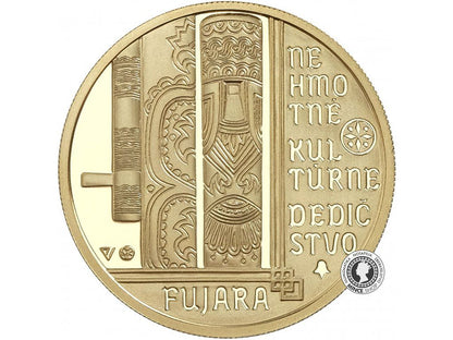Zlatá minca Au Proof 100€ / 2021 - Fujara (bez prebalu)