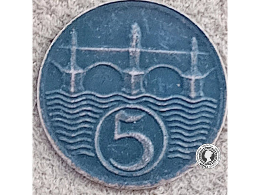 5 halierov - 1.ČSR - 1924