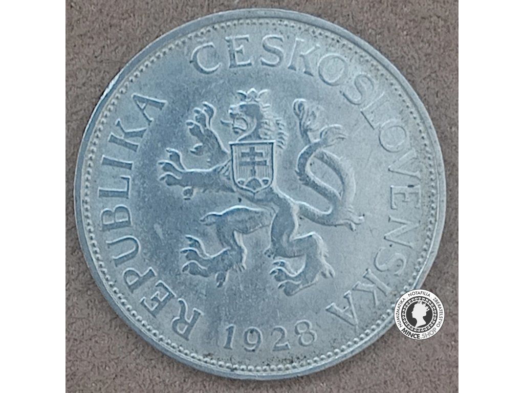 5.koruna - 1.ČSR - 1928 B