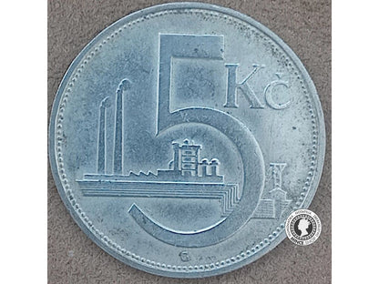 5.koruna - 1.ČSR - 1928 B