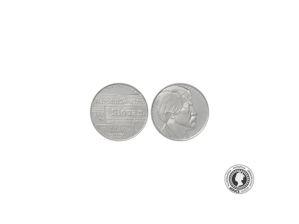 200 Kč - Pamätná strieborná minca PROOF - 200.výročie narodenia Karla Havlíčka Borovského - 2021