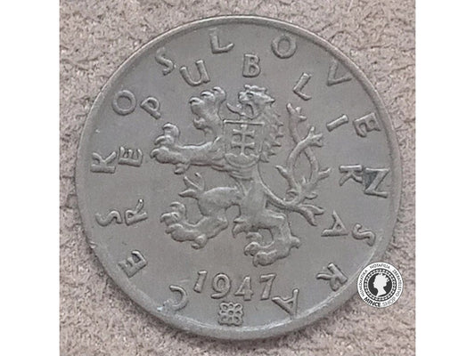 50 halier - Česko-Slovensko - 1947
