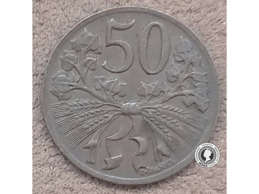 50 halier - Česko-Slovensko - 1947