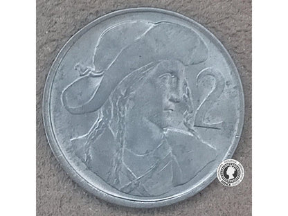 2 koruna - Česko-Slovensko - 1948