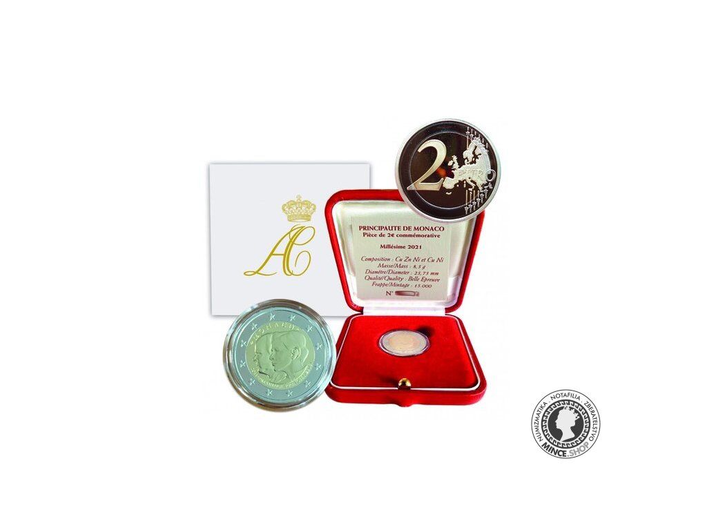 2 Euro Monaco 2021 - Mariage Princier