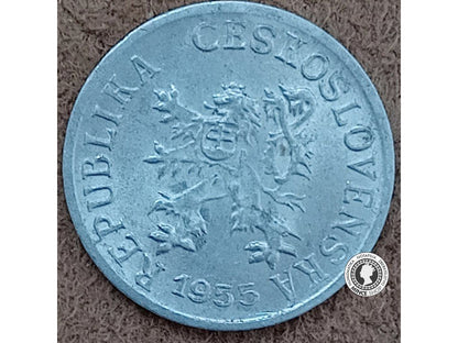 1 halier - Česko-Slovensko - 1955