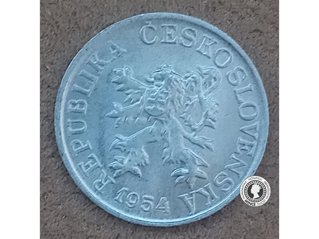 3 halier - Česko-Slovensko - 1954