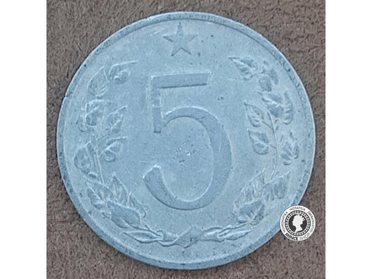 5 halier - Česko-Slovensko - 1953