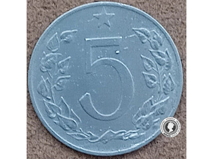 5 halier - Česko-Slovensko - 1955