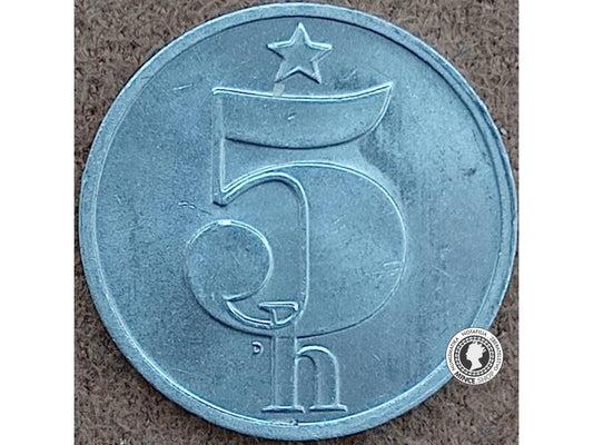 5 halier - Česko-Slovensko - 1978