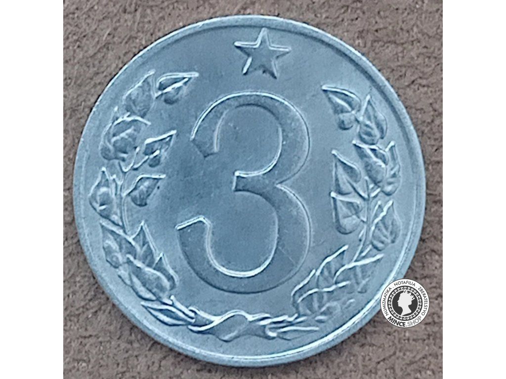 3 halier - Česko-Slovensko - 1963