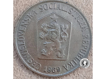 50 halier ČSSR 1969 bez bodiek pri letopočte - Československo