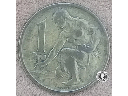 1 koruna - Česko-Slovensko - 1957