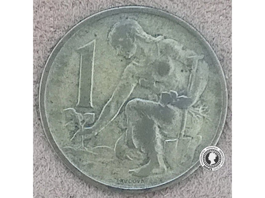 1 koruna - Česko-Slovensko - 1957
