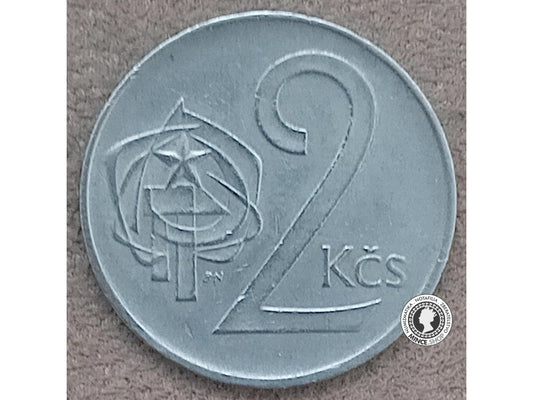 2 koruna - Česko-Slovensko - 1977