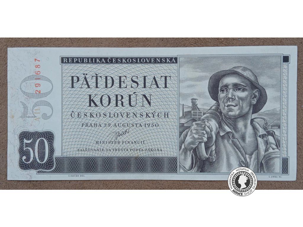 50 Korún - 1950 - ČSR
