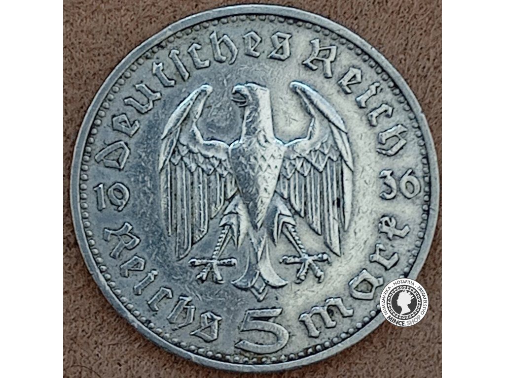 5 mariek - Nemecko - Tretia Ríša - 1936 J