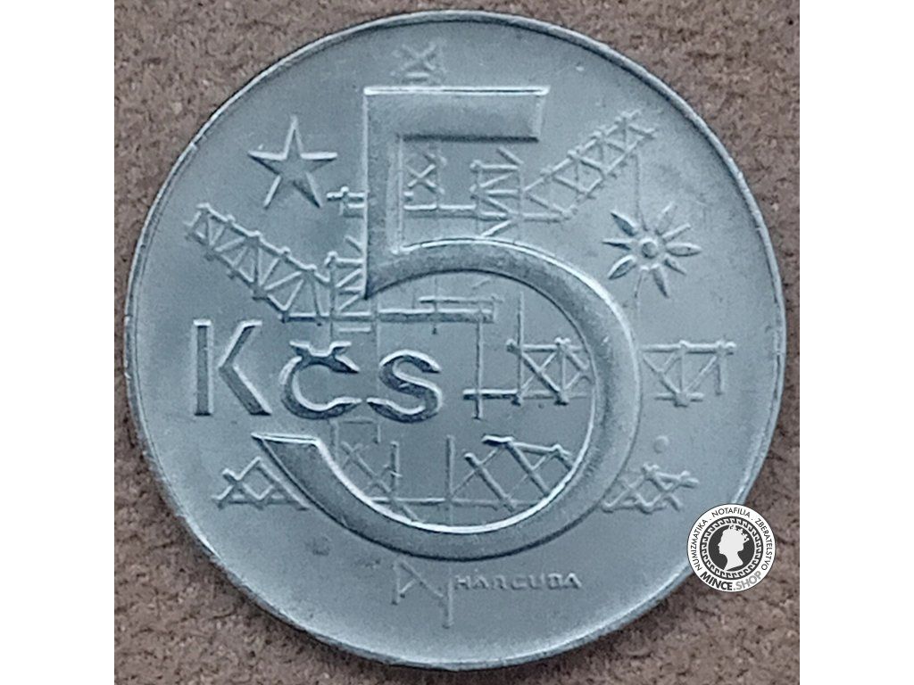 5 koruna - Česko-Slovensko - 1990