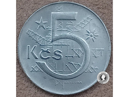 5 koruna - Česko-Slovensko - 1990
