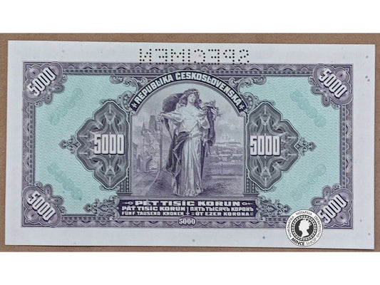 5000 Korún - 1920 - 1.ČSR