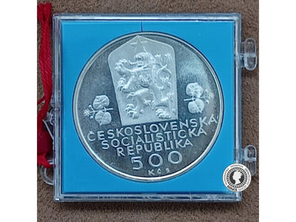 500 Kčs/1988 - Československá Federace - 20. výročie PROOF