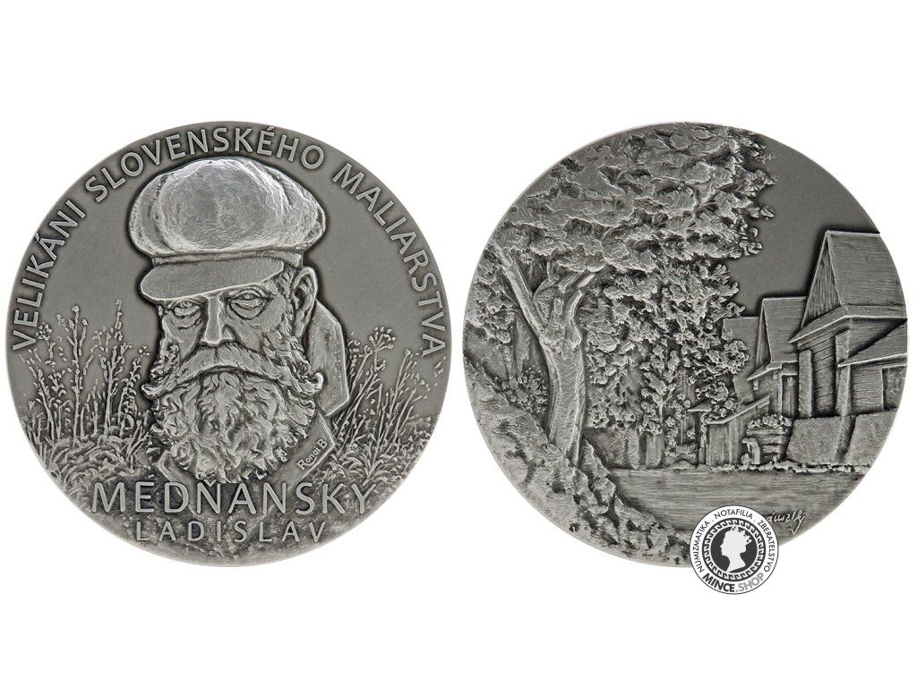 Strieborná medaila - Velikáni Slovenského maliarstva - Ladislav Medňanský
