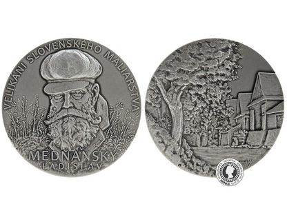Strieborná medaila - Velikáni Slovenského maliarstva - Ladislav Medňanský