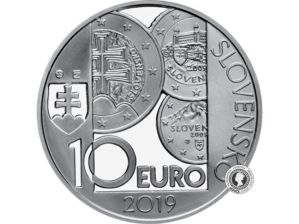 Strieborná minca BK 10€ / 2019 - Zavedenie Eura