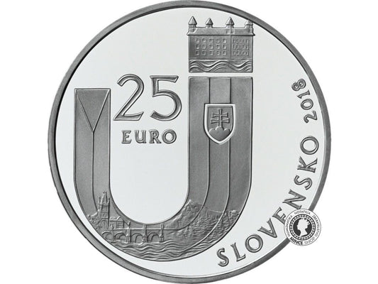 Strieborná minca Ag BK 25€ / 2018 - Vznik Slovenskej republiky – 25. výročie
