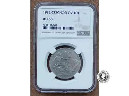 10.koruna - 1.ČSR - 1932 - AU 53