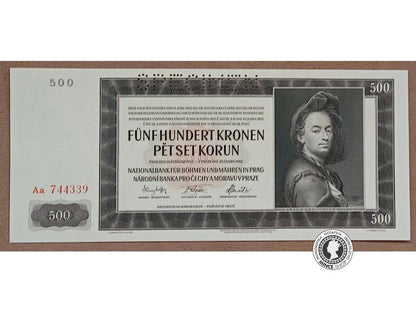 500 Korún - 1942 - Protektorát Čechy a Morava - UNC