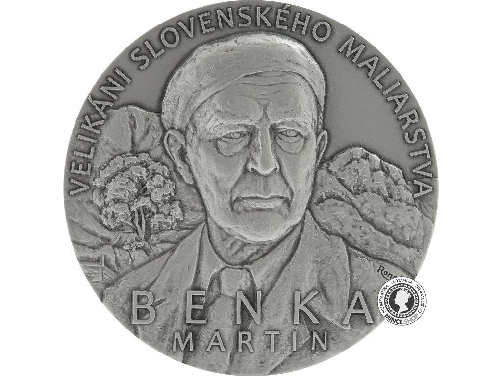 Strieborná medaila - Velikáni Slovenského maliarstva - Martin Benka