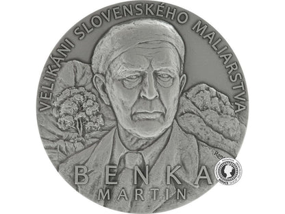 Strieborná medaila - Velikáni Slovenského maliarstva - Martin Benka