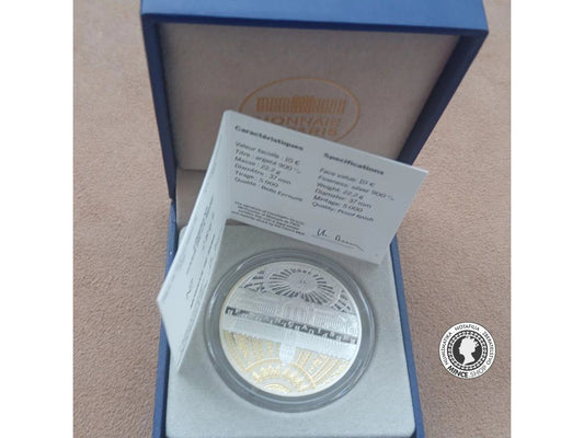 10€ strieborná minca 2015 UNESCO - Rives de Seine - Invalides - Grand Palais
