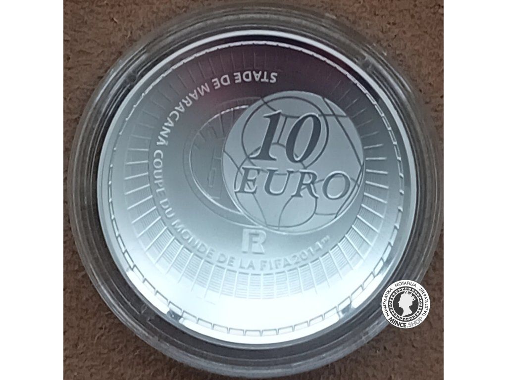 10€ strieborná minca 2014 Majstrovstvá Sveta vo futbale - FIFA - Brazília